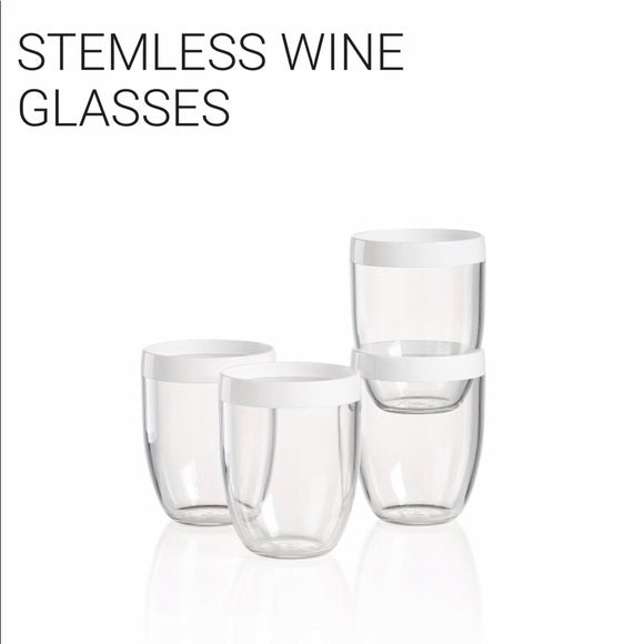 Tupperware Stemless wine glasses