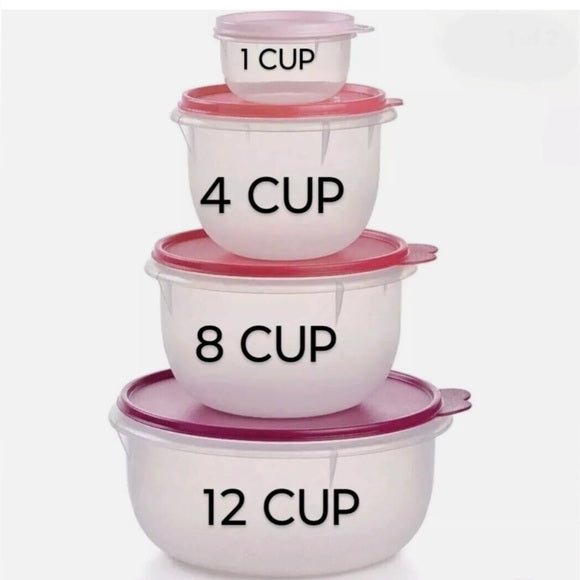 Tupperware Mixing bowl set of 4