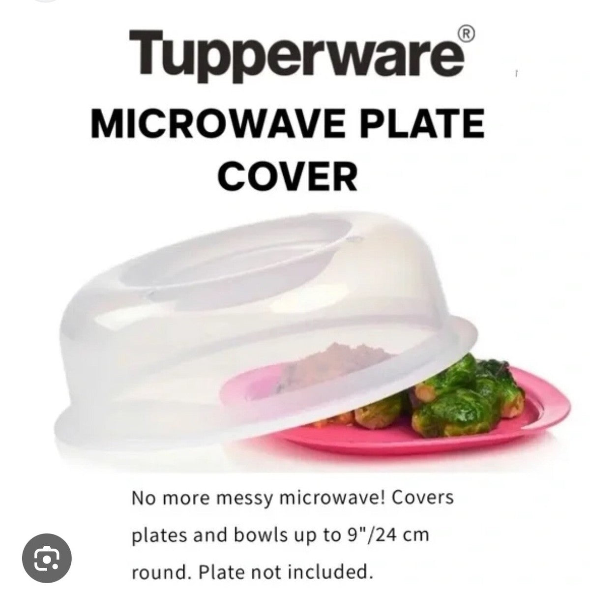 Tupperware Microwave Plate Cover