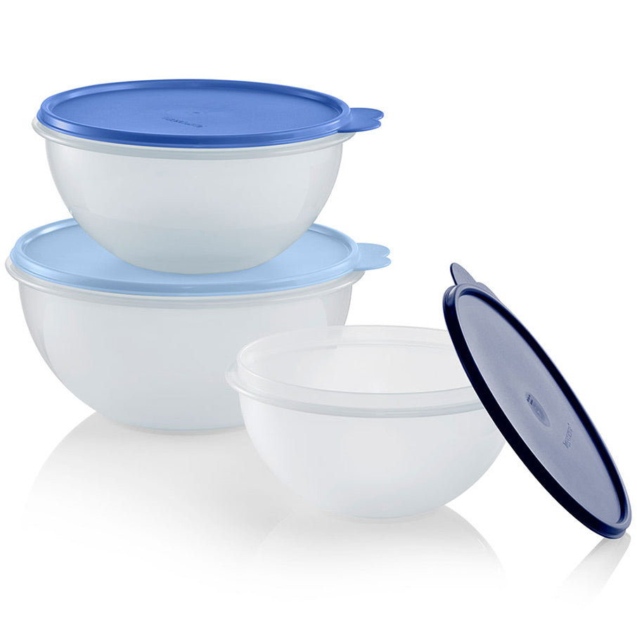 Tupperware 3 piece Wonderlier Bowl set