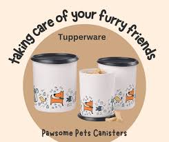 Tupperware Pawsome 3 pc Per Canisters