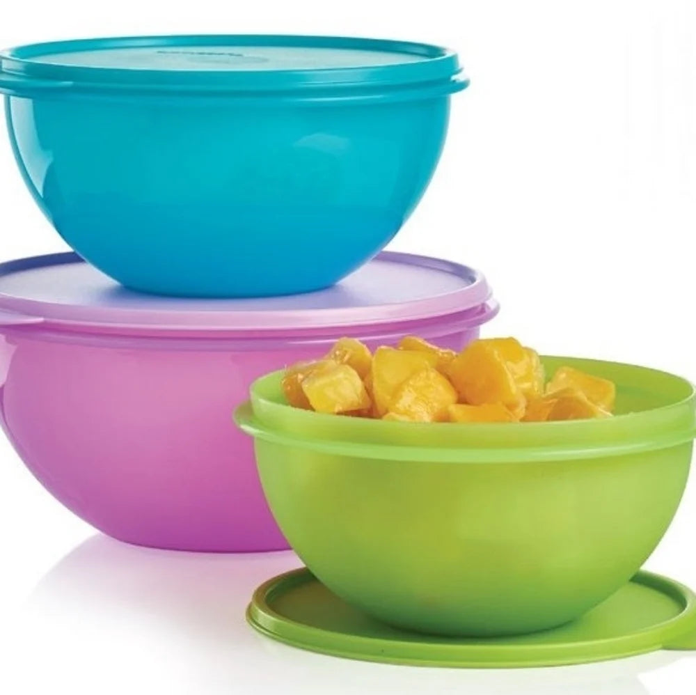 Tupperware 3 piece Wonderlier Bowl set
