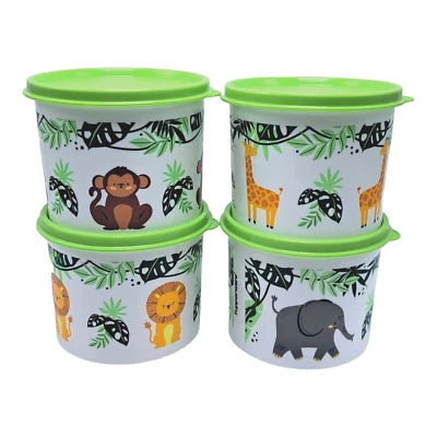 Tupperware Jungle Print Mini canisters