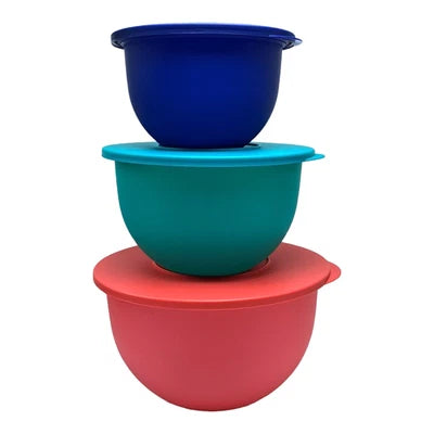 Tupperware 3 piece Impression Bowl Set